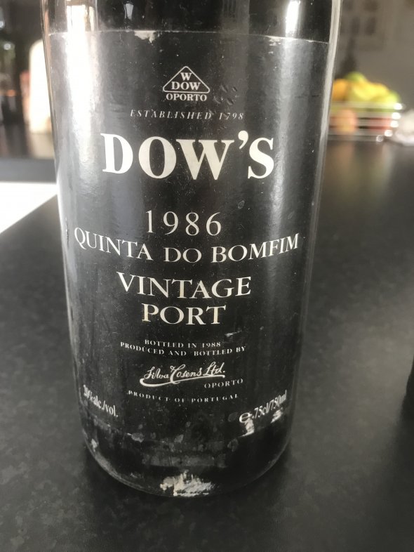1986 Dow's Vintage Port