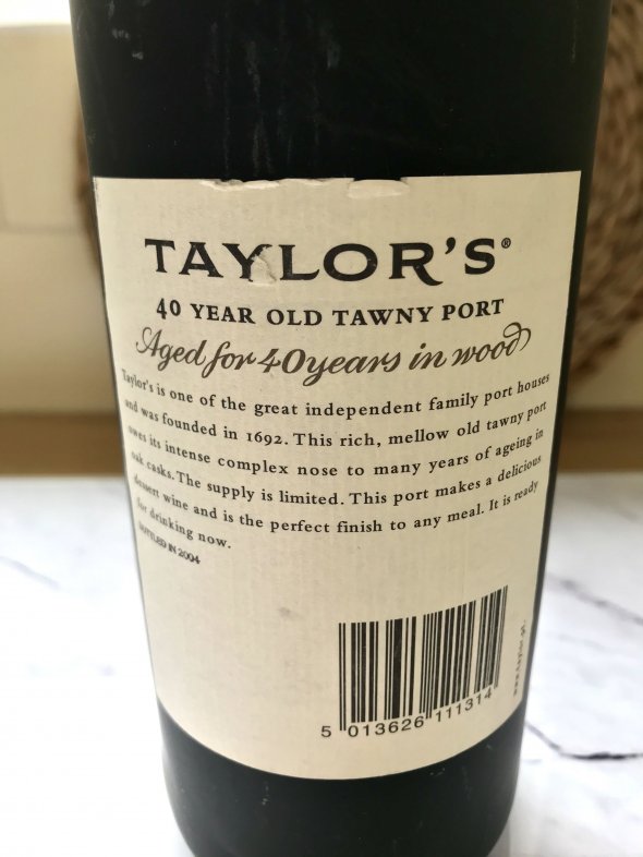 Taylor’s 40 year old tawny port 
