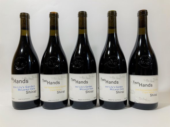 Mixed Two Hands Lot: Lily's Garden Shiraz, Clare Valley 2004, 2007; Samantha's Garden Shiraz, Clare Valley, 2005