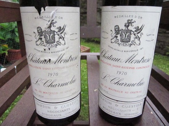 Two Bottles of  1970 Chateau Montrose  Saint-Estephe