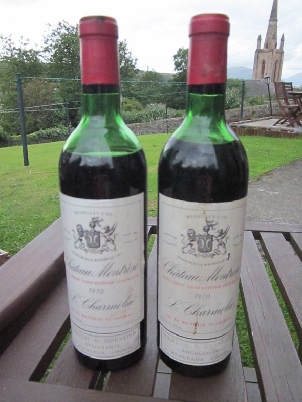 Two Bottles of 1970 Chateau Montrose  Saint-Estephe