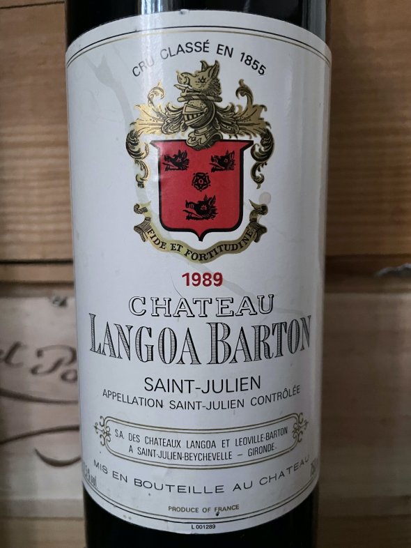 1989 Chateau Langoa Barton 3eme Cru Classe, Saint-Julien