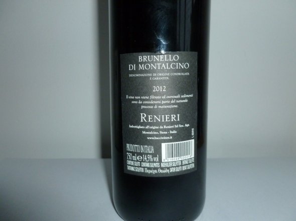 Renieri, Brunello di Montalcino