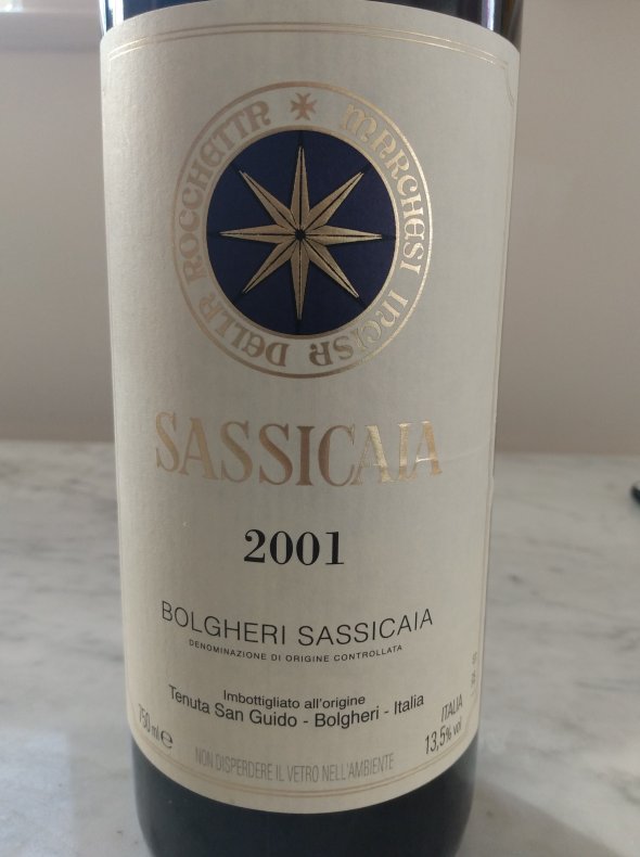 Sassicaia, Tenuta San Guido, Bolgheri 2001