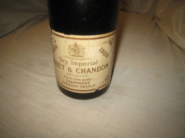 1959 Moet & Chandon Champagne.  Epernay, France.  Rare.