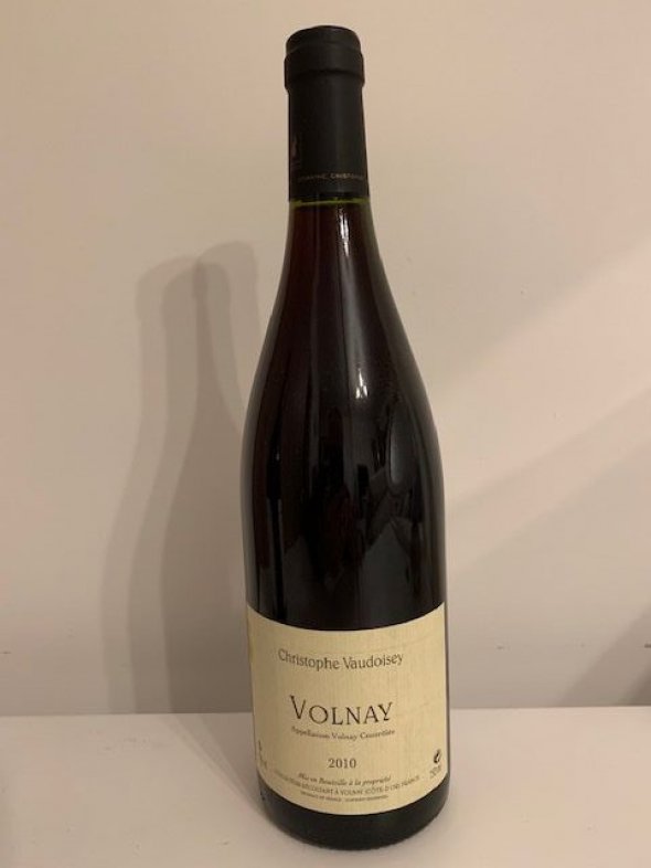 RED BURGUNDY Christophe Vaudoisey, Volnay from the superb 2010 vintage 