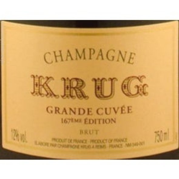Champagne Krug, Grande Cuv&eacute;e, 167&egrave;me &Eacute;dition
