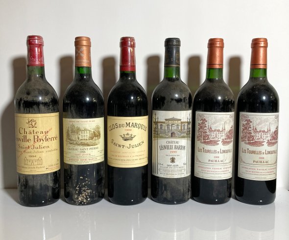Mixed Lot of 1990s Left Bank Bordeaux 