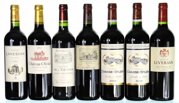 Mixed lot of Left Bank chateaux, 2001 through 2012 