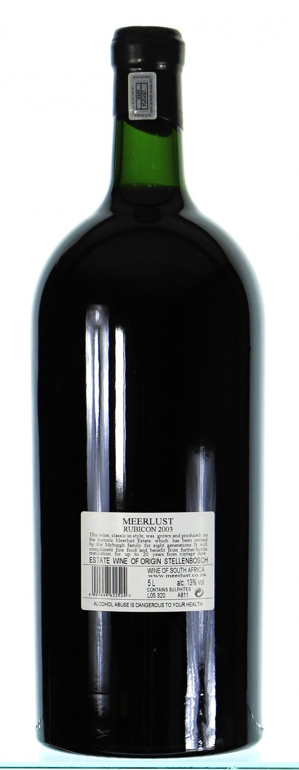 Meerlust, Rubicon, Stellenbosch [5 litre bottle signed by the winemaker]