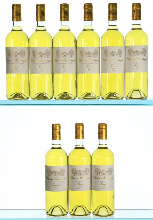 Vertical of Chateau Cantegril, Barsac, 2015 and 2017 