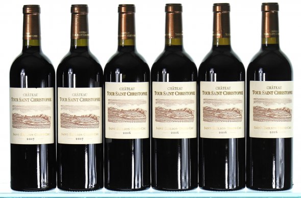 Vertical of Chateau Tour Saint Christophe, Saint-Emilion Grand Cru, 2016/2017