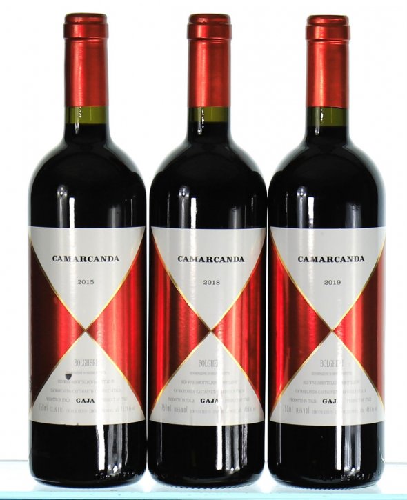 Vertical of Ca'Marcanda (Gaja), Camarcanda, Bolgheri DOC, 2015/2019