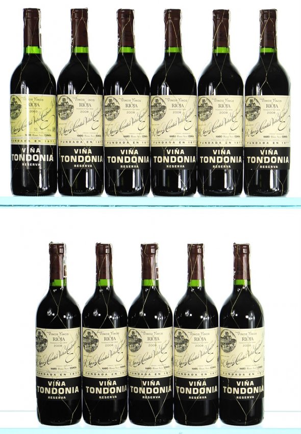 Vertical of R. Lopez de Heredia, Tondonia Tinto Reserva, Rioja, 2003/2008