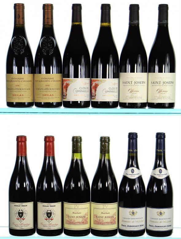 Mixed Case of Crozes Hermitage and Saint Joseph - In Bond