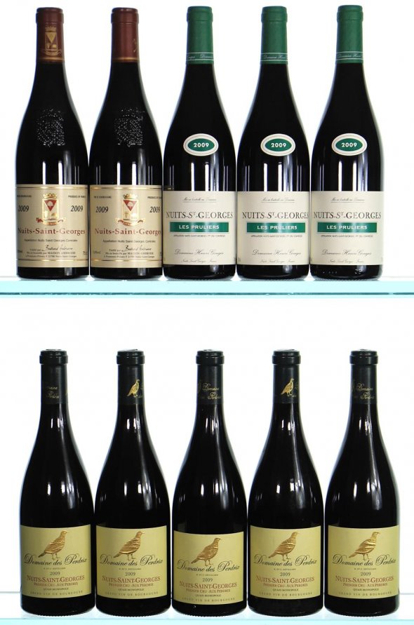 A Fine Mixed Case of 2009 Nuits St Georges