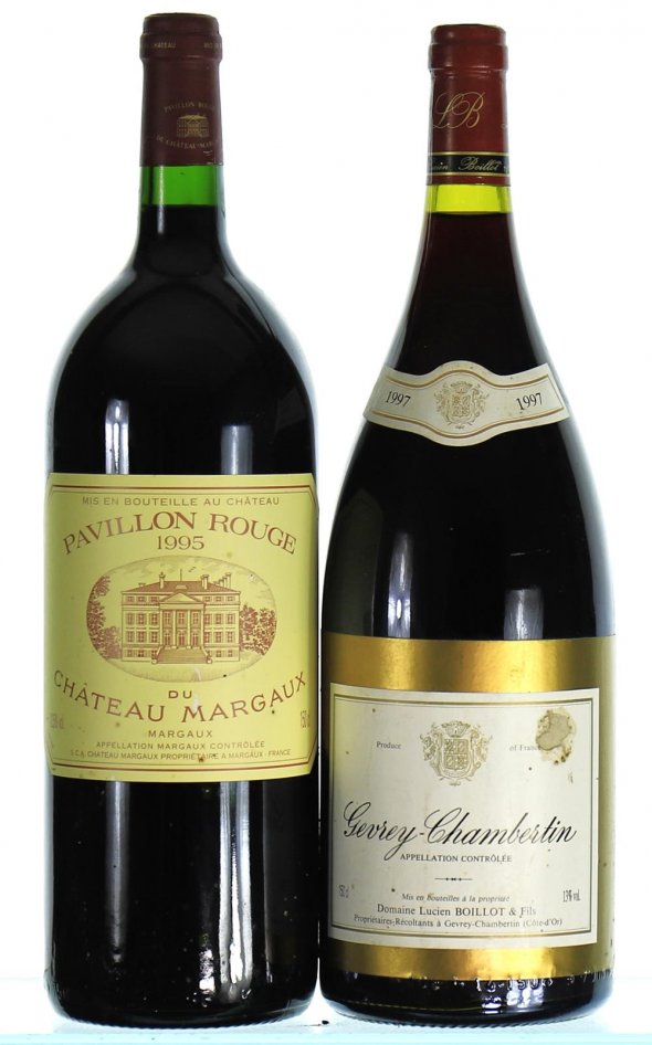 Pavillon Rouge de Chateau Margaux/1997 Lucien Boillot, Gevrey-Chambertin  (Magnums)
