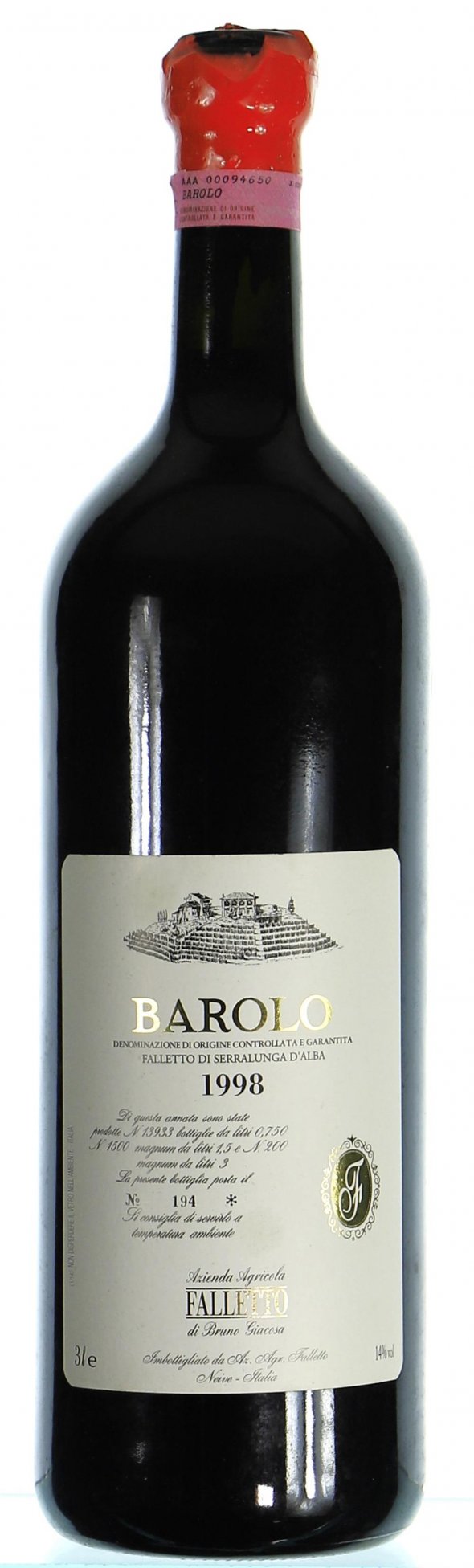 Bruno Giacosa, Barolo, Falletto di Serralunga d'Alba (Double Magnum) - In Bond