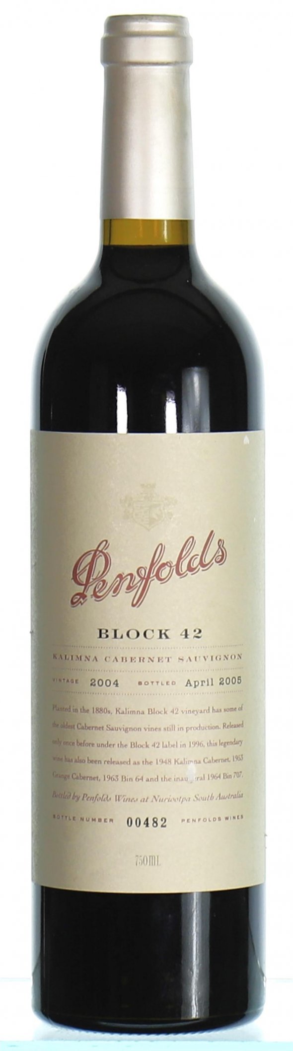 Penfolds, Block 42 Kalimna Cabernet Sauvignon, Barossa Valley