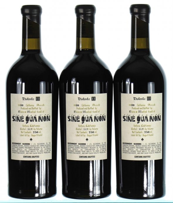 Sine Qua Non, Syrah "Distenta II"