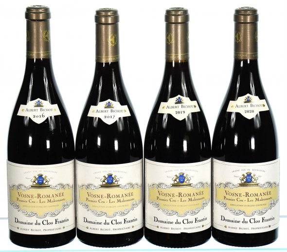 2016/2020 Vertical of Clos Frantin, Vosne-Romanee Premier Cru, Aux Malconsorts