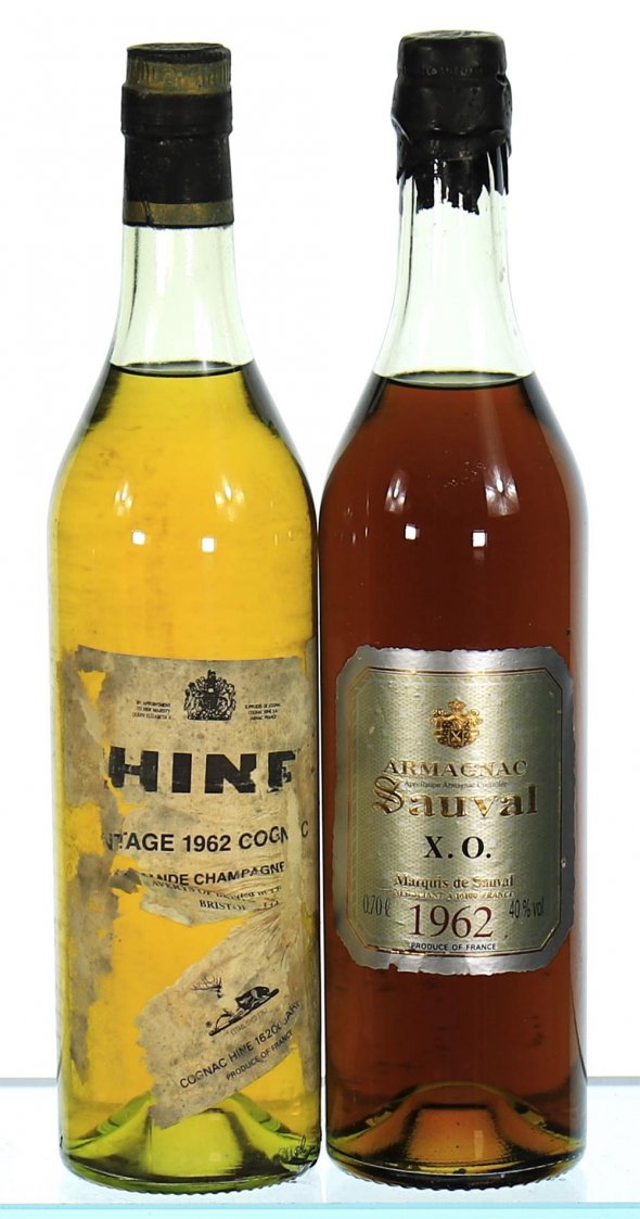 Mixed Case of 1962 Cognac and Armagnac