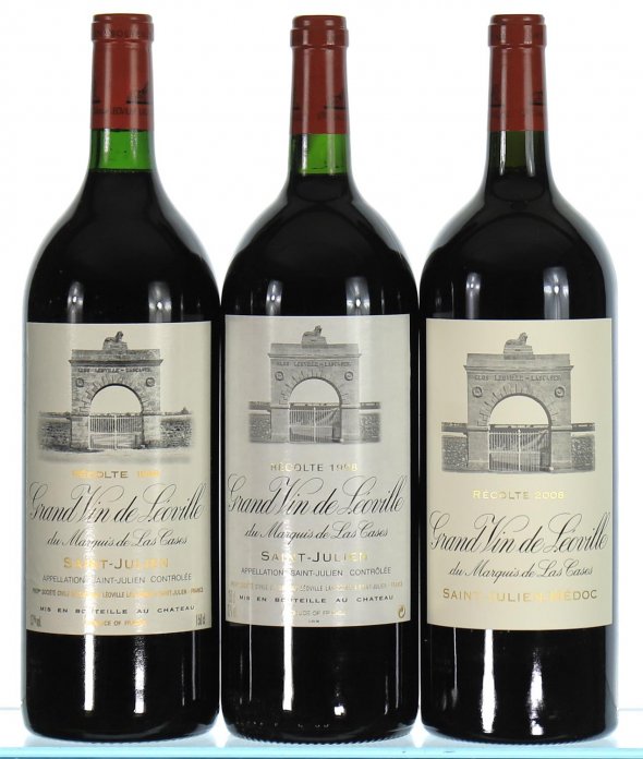 1988/1998/2008 Chateau Leoville Las Cases "08" Collection (Magnums) - In Bond