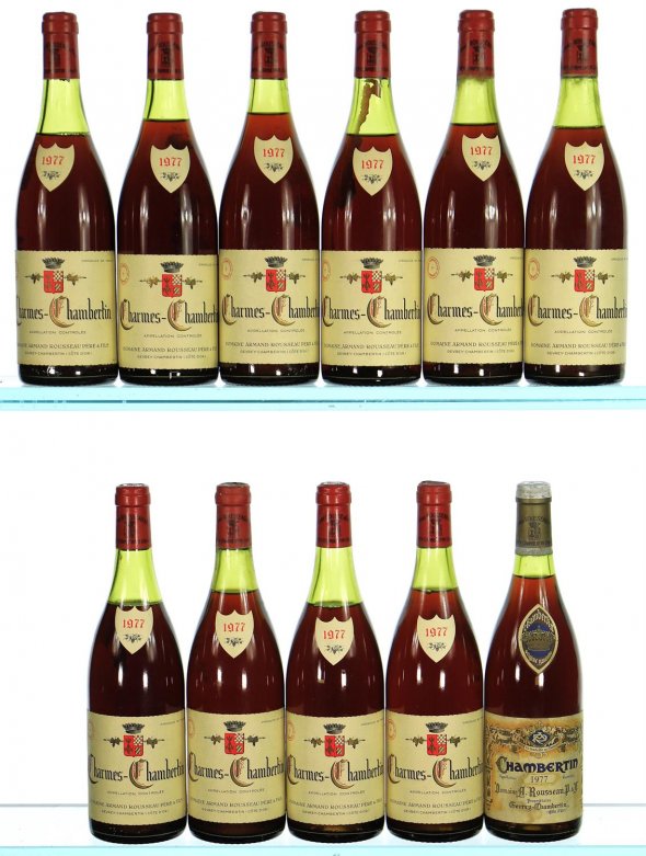 1977 Mixed Case of Armand Rousseau Charmes-Chambertin/Chambertin Grand Cru