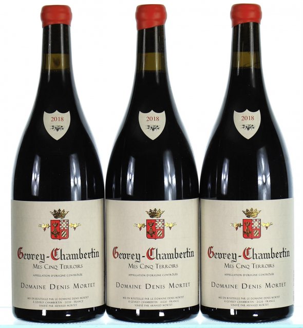 Domaine Denis Mortet, Gevrey-Chambertin, Mes Cinq Terroirs (Magnums) - In Bond