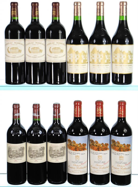 Mixed Case of Bordeaux First Growths