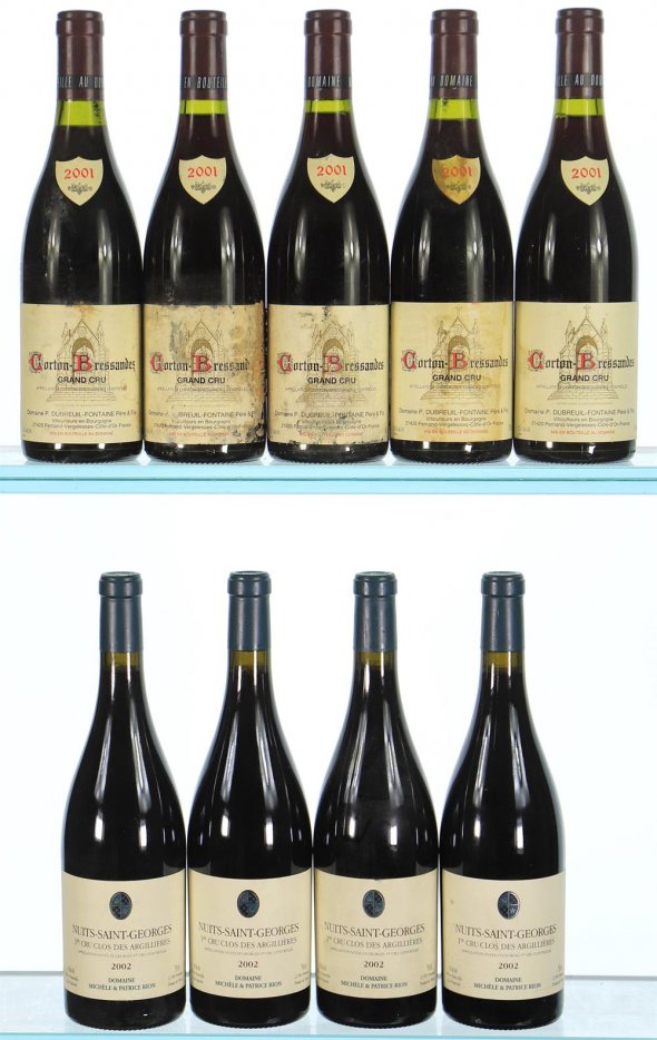 2001/2002 Mixed Case of Burgundy