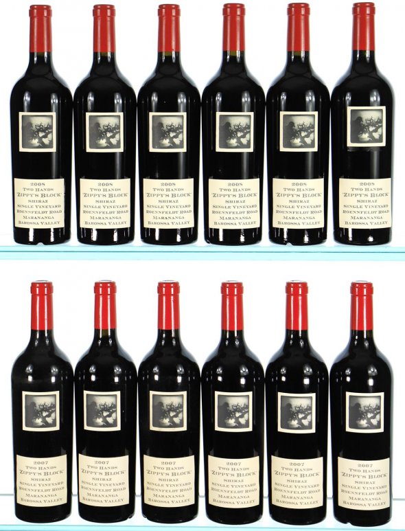 2007/2008 Two Hands, Zippy's Block Shiraz, Barossa Valley - In Bond
