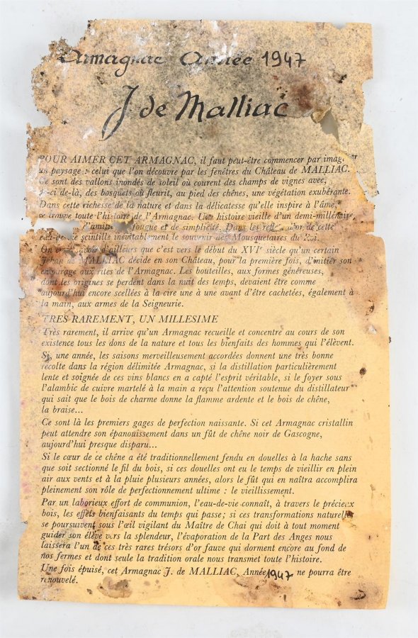 J. de Malliac, Armagnac (Magnum)