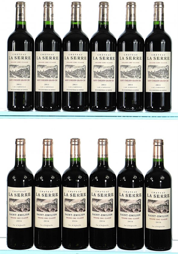 2011/2016 Mixed Lot of Chateau La Serre Grand Cru Classe, Saint-Emilion Grand Cru