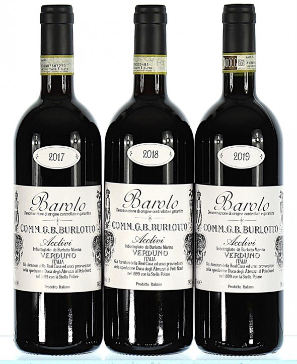 2017/2019 Vertical of G.B. Burlotto, Barolo, Acclivi - In Bond