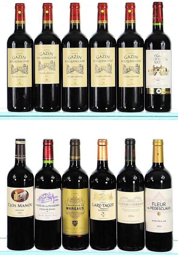 2014/2020 Mixed Case of Bordeaux Reds