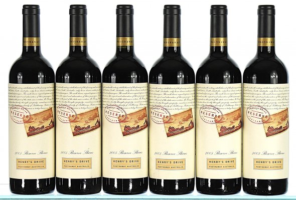 Henry's Drive, Reserve Shiraz, Padthaway - In Bond