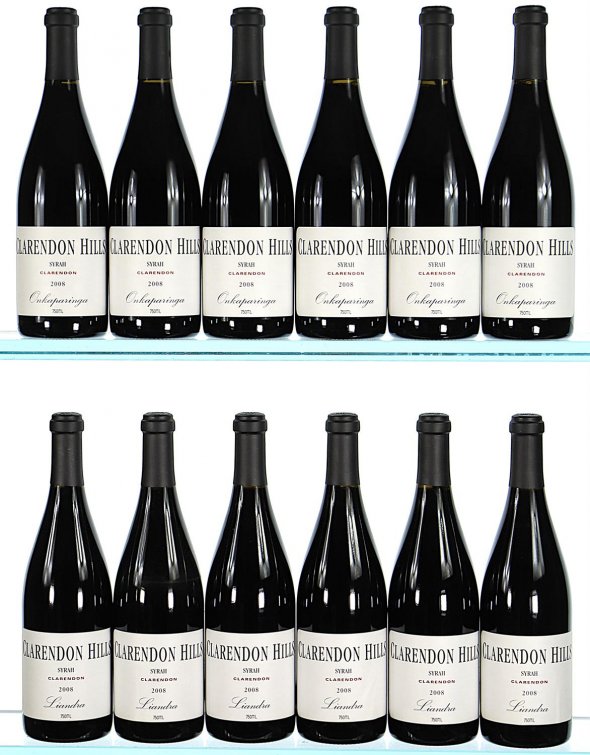 Mixed Case of Clarendon Hills Onkaparinga and Liandra Syrah - In Bond