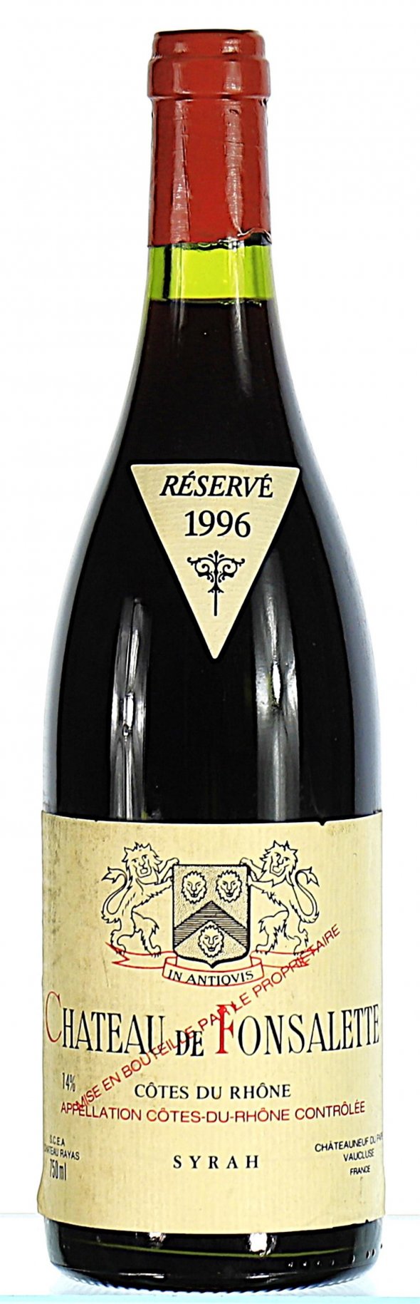 Chateau de Fonsalette, Cotes du Rhone, Syrah