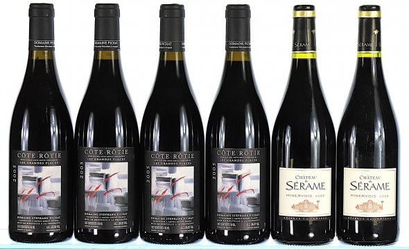 2005/2008 Mixed Lot of Cote Rotie and Minervois