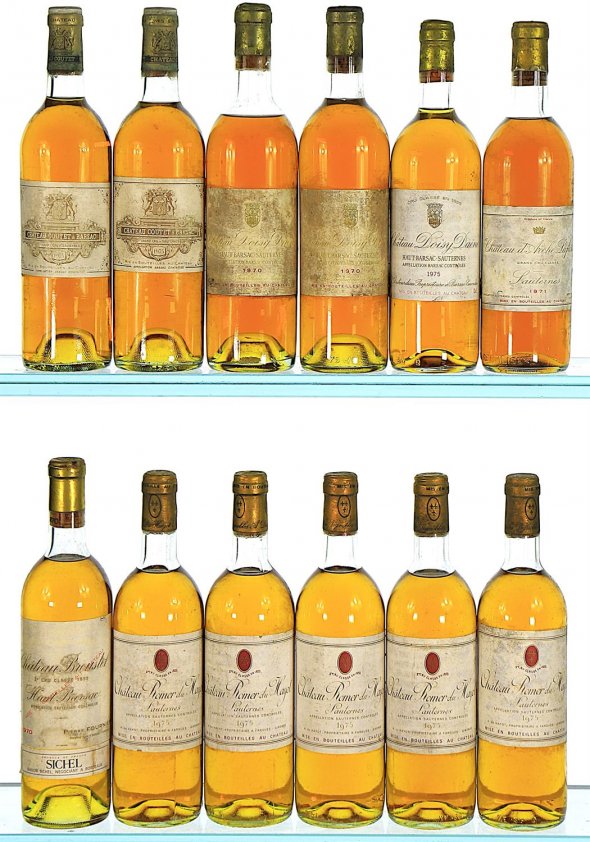 1975 Mixed Lot of Sauternes and Barsac