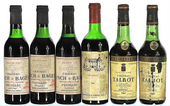 1966/1967 Mixed Lot of Left Bank Bordeaux (Halves)