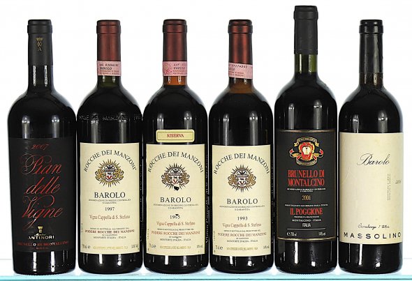 1993/2007 Mixed Lot of Italian Wines