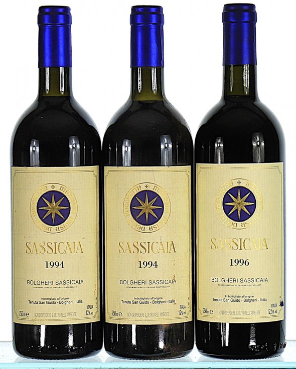 1994/1996 Mixed Lot of Sassicaia, Tenuta San Guido, Bolgheri