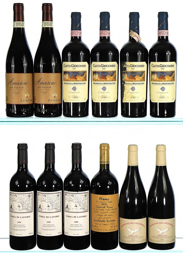1994/2009 A Fine Mixed Lot of Italian and French Wines