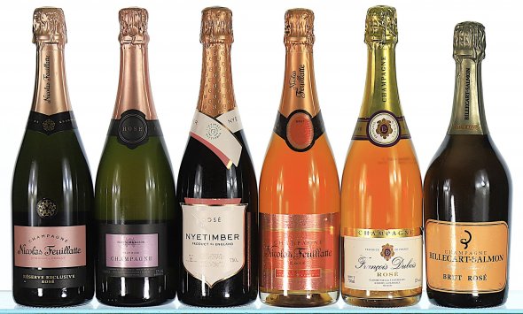 Mixed Lot of Non Vintage Rose Champagne and English Sparkling Wine