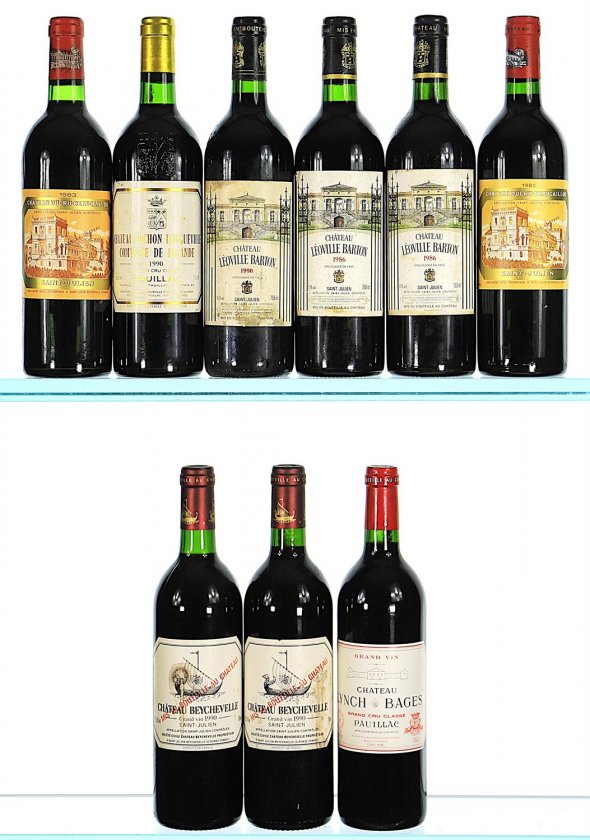 1983/1996 A Sensational Mixed Lot of Wines from Saint-Julien and Pauillac
