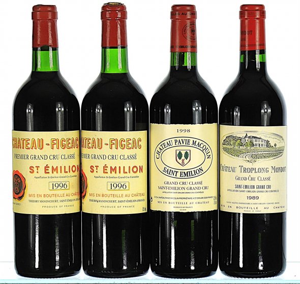 1989/1998 Very Fine Grand Cru Mixed Lot from Saint-Emilion