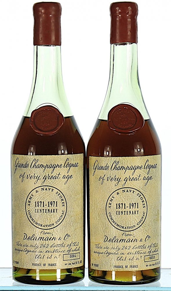 Delamain (Army & Navy), Grande Champagne Cognac 1871-1971 Centenary