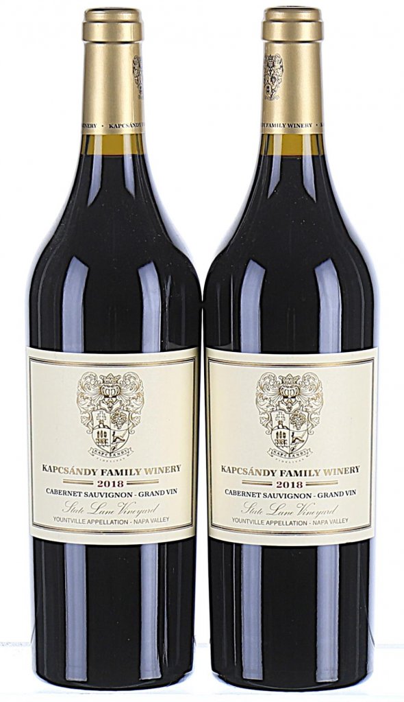 Kapcsandy Family Winery, State Lane Vineyard Grand Vin Cabernet Sauvignon, Yountville